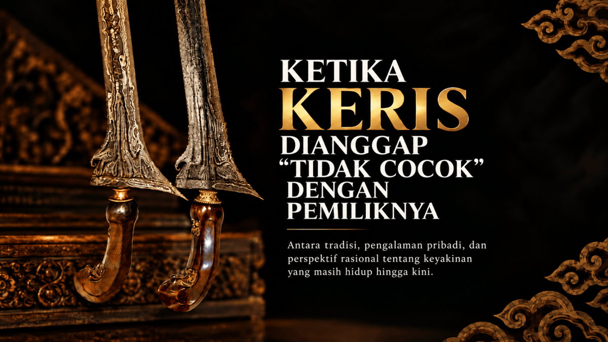 Ketika Keris Dianggap “TIDAK COCOK” dengan Pemiliknya